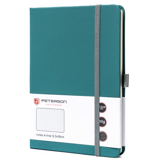 Notes B6 w linie Peterson NOT-6-LN-53 zielony