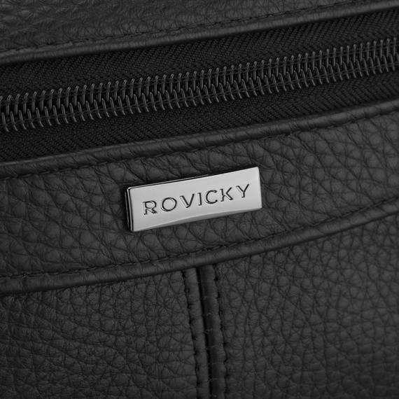 Nerka męska biodrowa skórzana Rovicky R-ST7-05 czarna