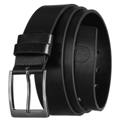 Pasek męski z klamrą z eko skóry Peterson STU-06 czarny