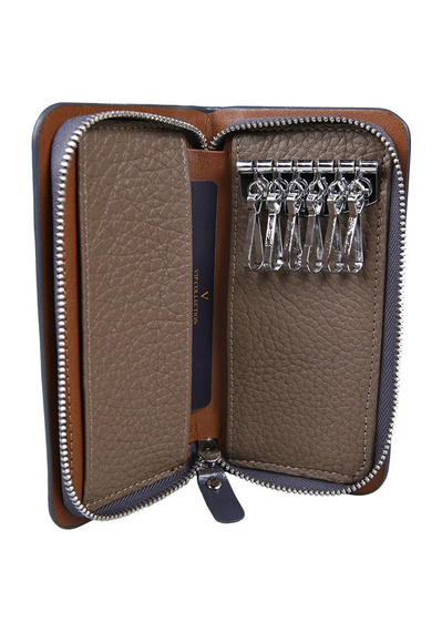Etui na klucze skórzane Vip Collection Palermo 74 szare