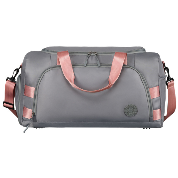 Torba sportowa Peterson 24427 szaro-różowa