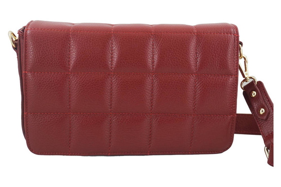 Listonoszka damska skórzana Barberini's 932-13 czerwona