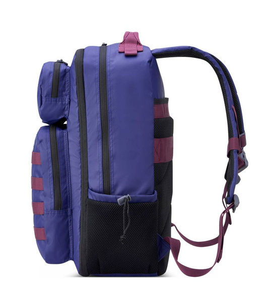 Plecak na laptopa z poliestru Delsey Jeep JS010B fioletowy