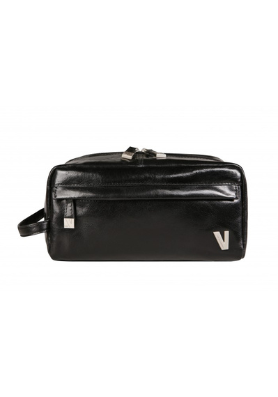 Kosmetyczka podróżna skórzana Vip Collection Y30904 czarna