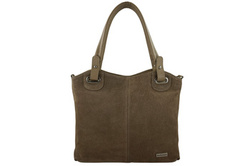 Torebka damska shopper skórzana Barberini's 982/1-2 beżowa