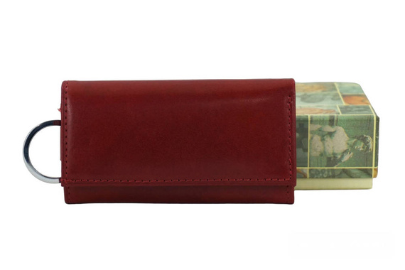 Etui na klucze skórzane Barberini's 7023-13 czerwone