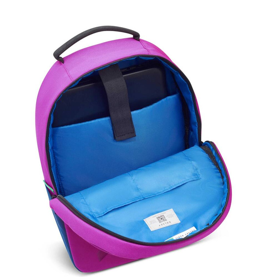Plecak na laptopa Delsey Benetton Fabrica różowy