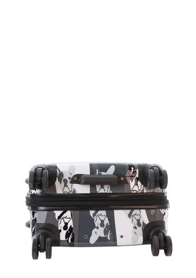 Walizka średnia twarda ABS Saxoline Bulldog Mono 67 czarna