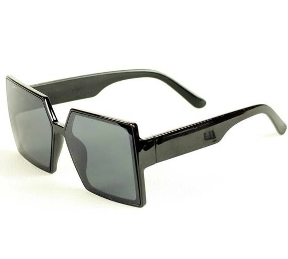 Okulary przeciwsłoneczne damskie czarne retro - MAZZINI K67a